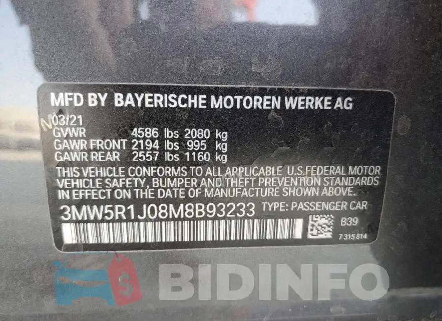 3MW5R1J08M8B93233 Photo# 12