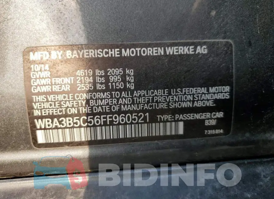 WBA3B5C56FF960521 Photo# 12