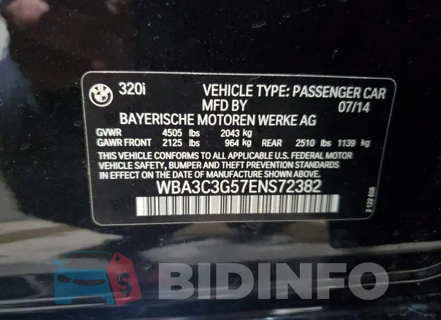 WBA3C3G57ENS72382 Photo# 12