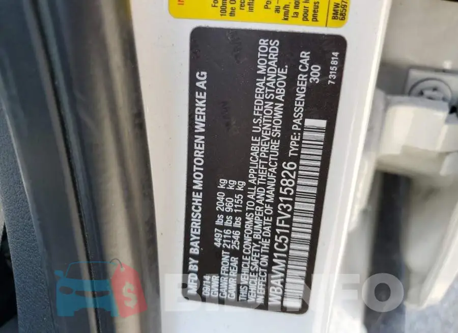 WBAVM1C51FV315826 Photo# 13