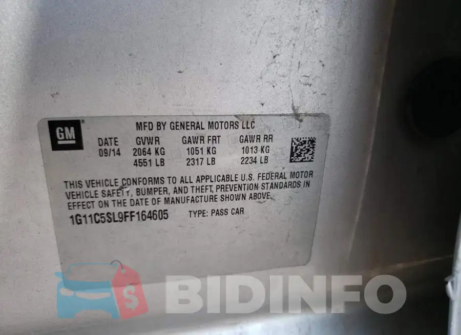 1G11C5SL9FF164605 Photo# 13