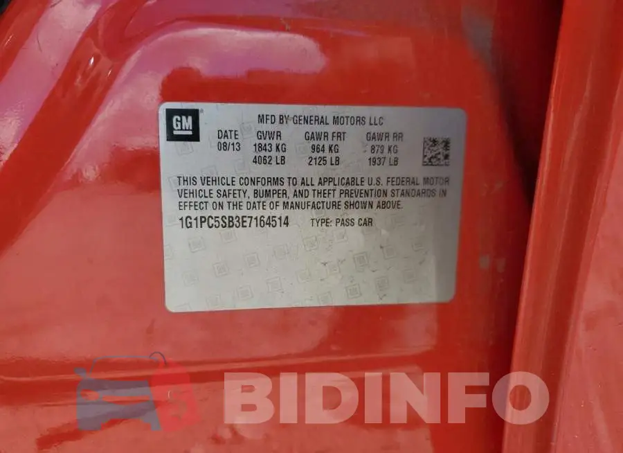 1G1PC5SB3E7164514 Photo# 12