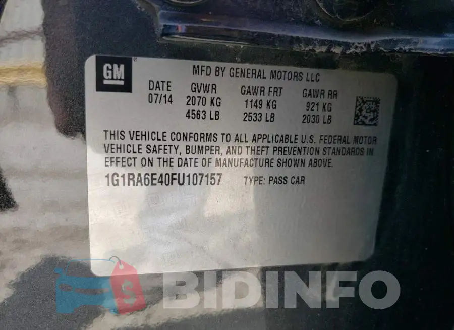 1G1RA6E40FU107157 Photo# 12