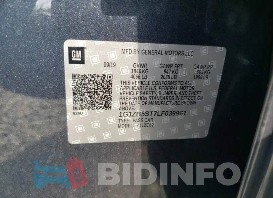 1G1ZB5ST7LF039961 Photo# 12