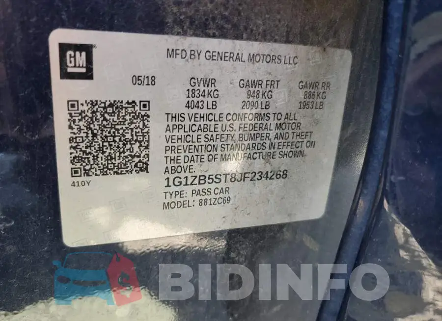 1G1ZB5ST8JF234268 Photo# 12