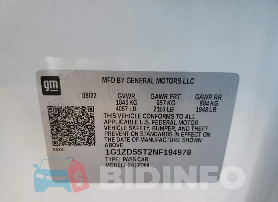 1G1ZD5ST2NF194978 Photo# 12