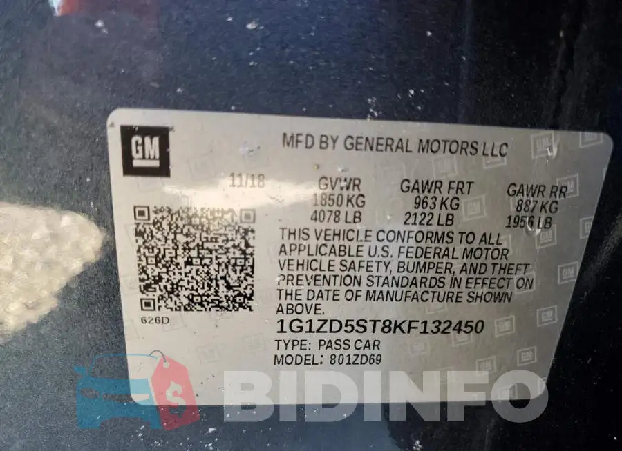 1G1ZD5ST8KF132450 Photo# 12