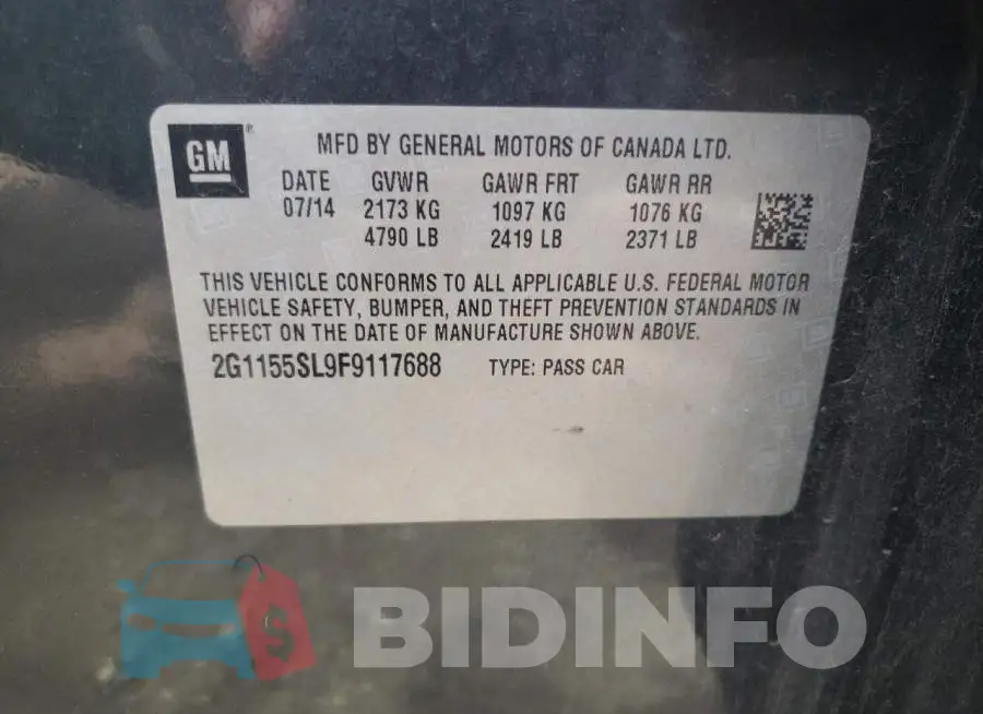 2G1155SL9F9117688 Photo# 12