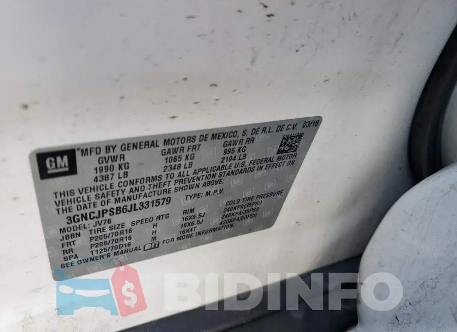 3GNCJPSB6JL331579 Photo# 13