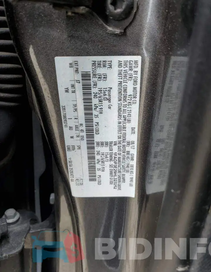 1FADP3E29HL323262 Photo# 12