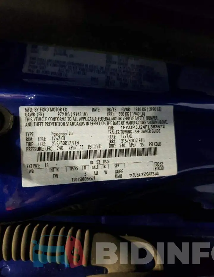 1FADP3J24FL363672 Photo# 12
