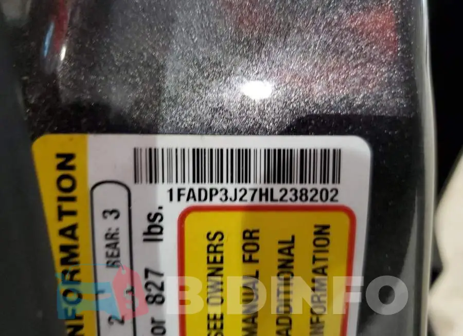 1FADP3J27HL238202 Photo# 12