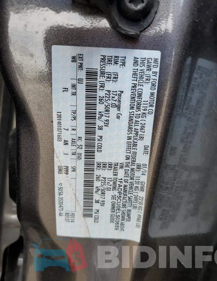 1FADP5CU0EL503659 Photo# 12
