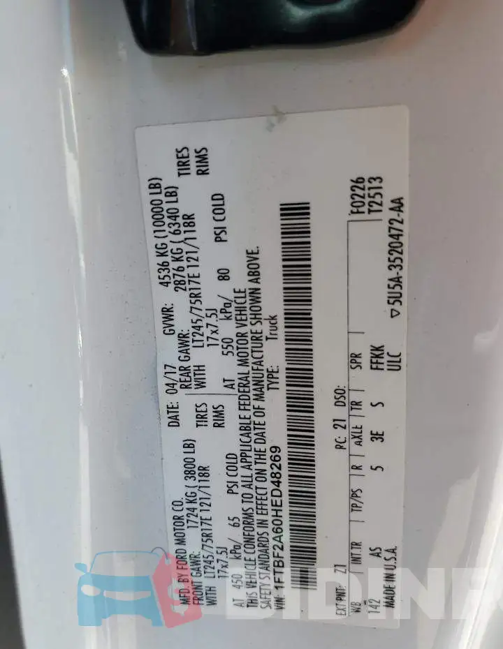 1FTBF2A60HED48269 Photo# 12