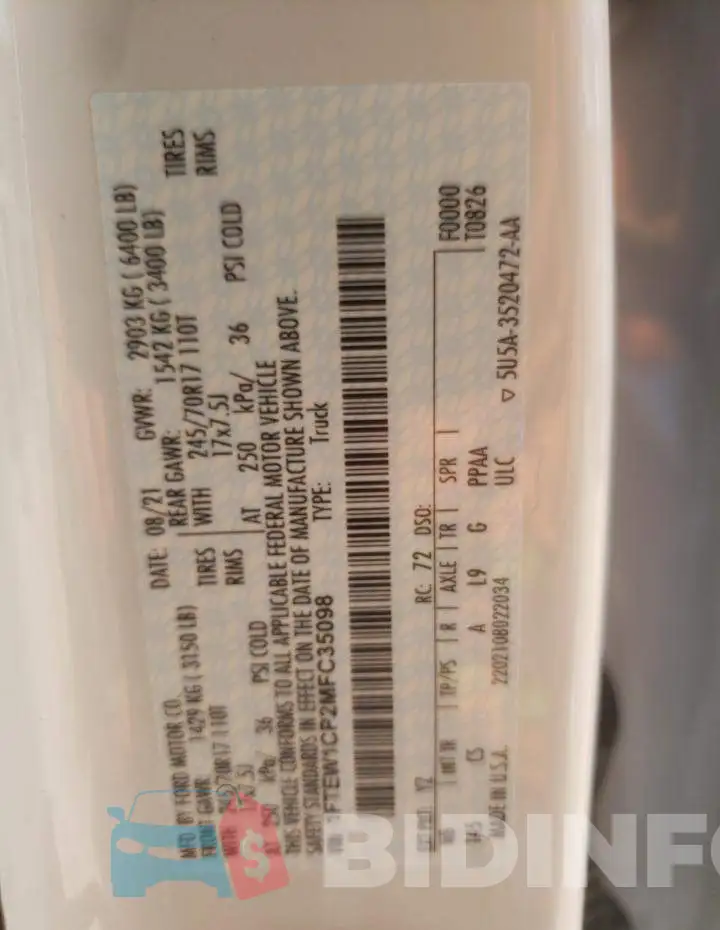 1FTEW1CP2MFC35098 Photo# 13