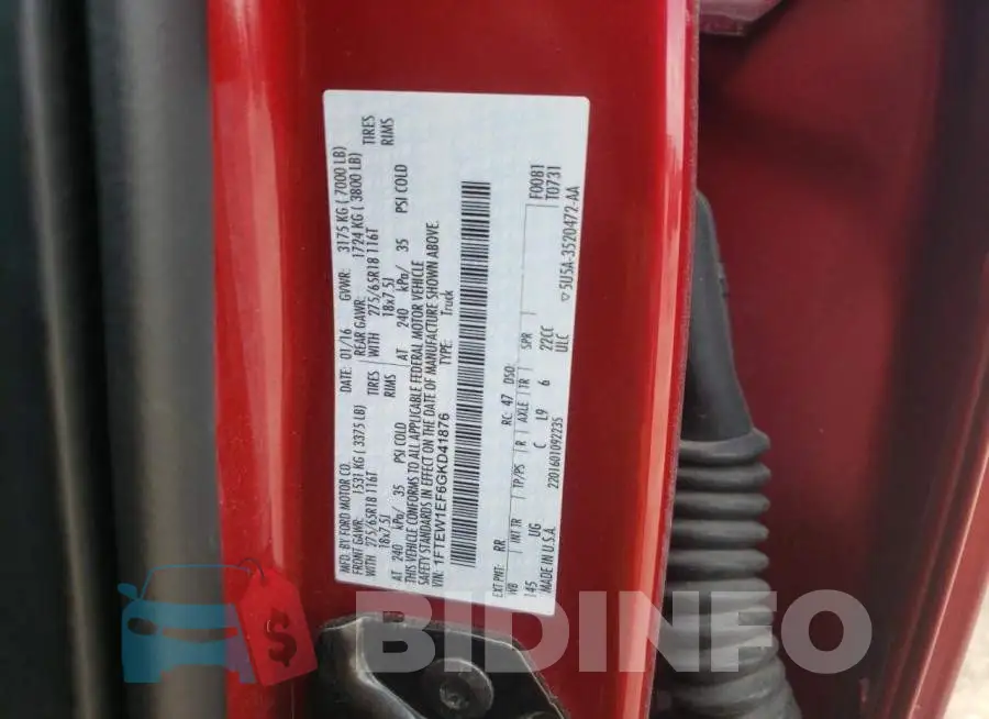 1FTEW1EF6GKD41876 Photo# 12