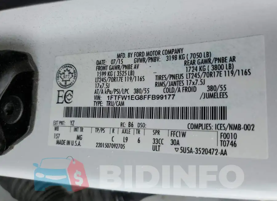 1FTFW1EG8FFB99177 Photo# 12