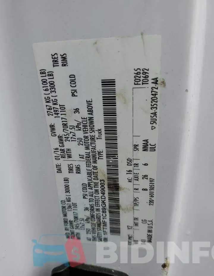 1FTMF1C89GKD49003 Photo# 12