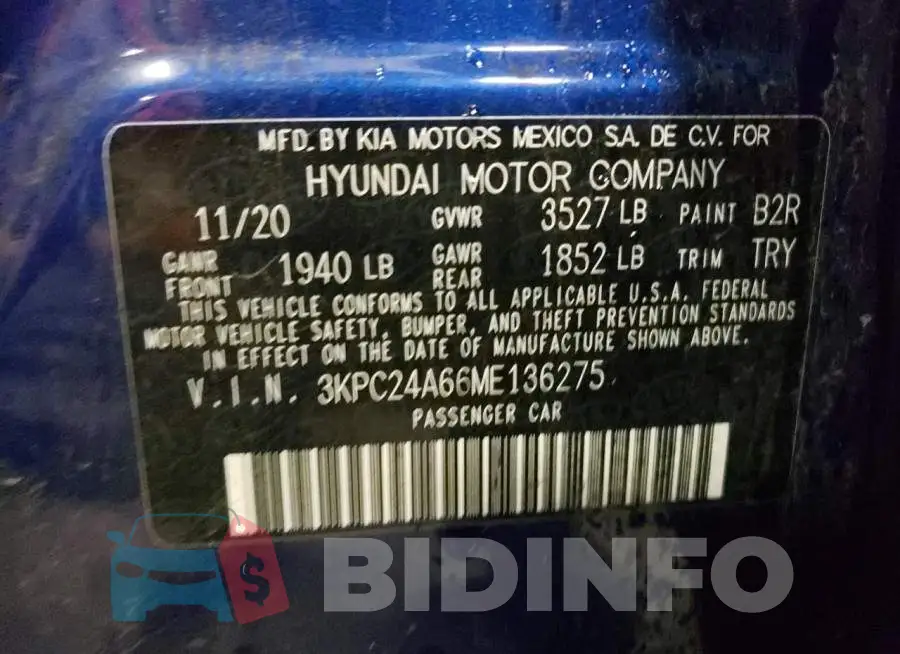 3KPC24A66ME136275 Photo# 12
