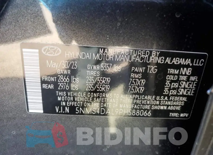 5NMS4DAL9PH588066 Photo# 13