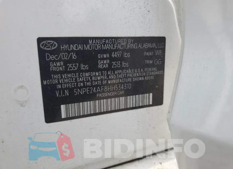 5NPE24AF8HH534310 Photo# 12