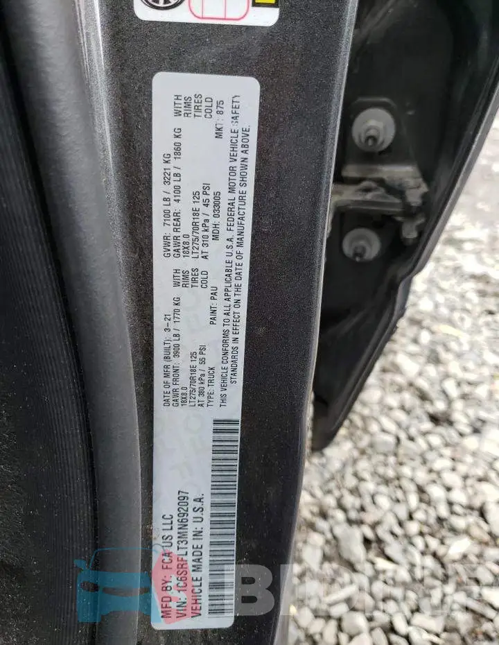 1C6SRFLT3MN692097 Photo# 12
