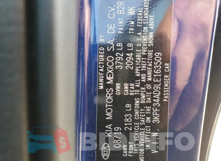 3KPF34AD9LE163509 Photo# 12