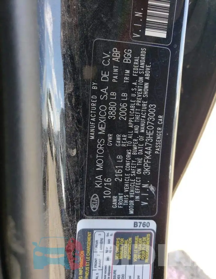 3KPFK4A73HE073003 Photo# 12