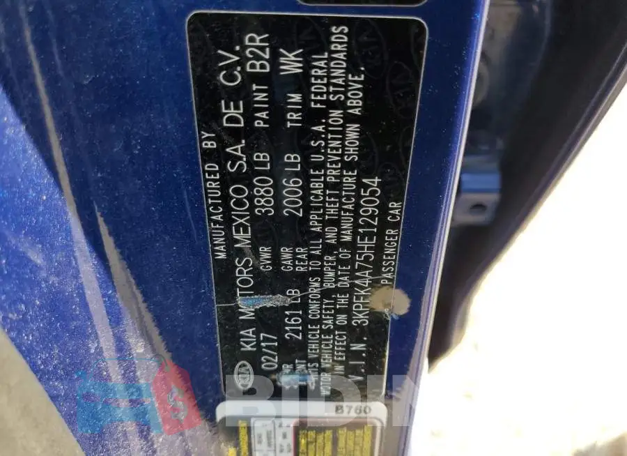 3KPFK4A75HE129054 Photo# 12