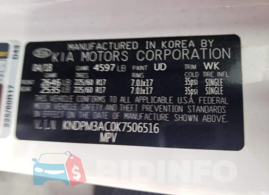 KNDPM3AC0K7506516 Photo# 12