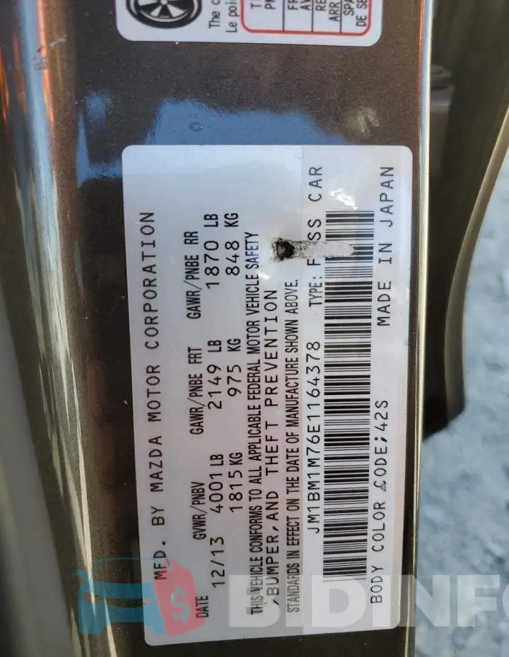 JM1BM1M76E1164378 Photo# 12