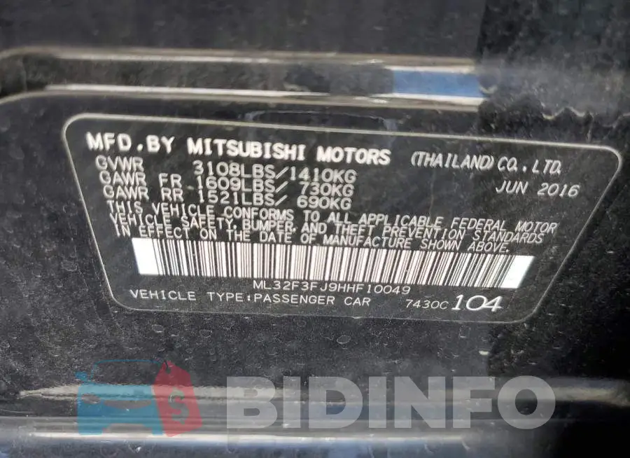 ML32F3FJ9HHF10049 Photo# 12