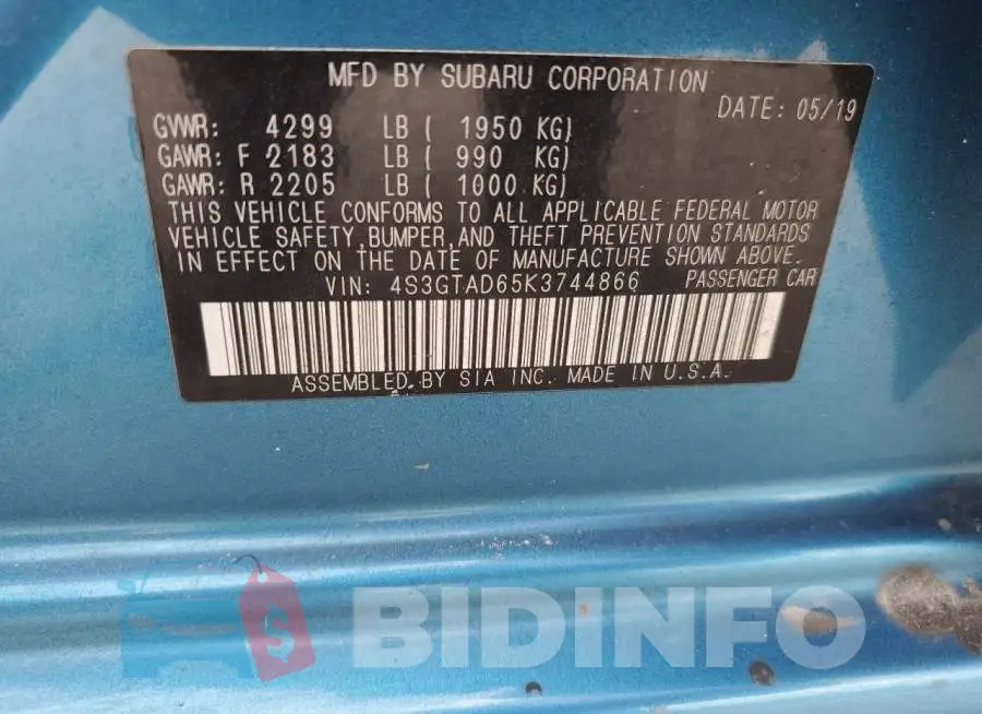 4S3GTAD65K3744866 Photo# 13