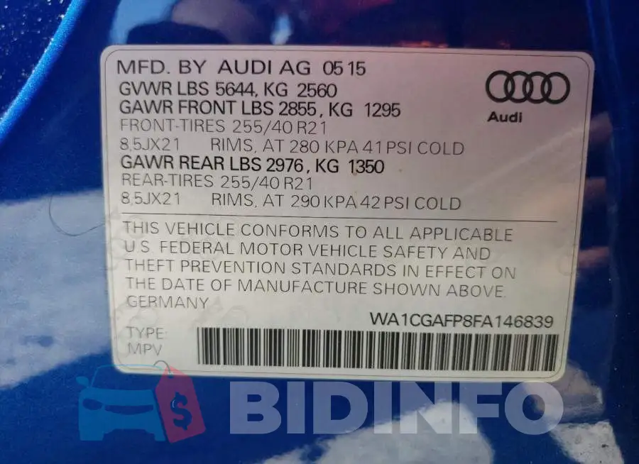 WA1CGAFP8FA146839 Photo# 13