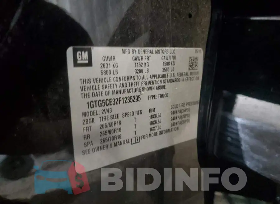 1GTG5CE32F1235295 Photo# 12