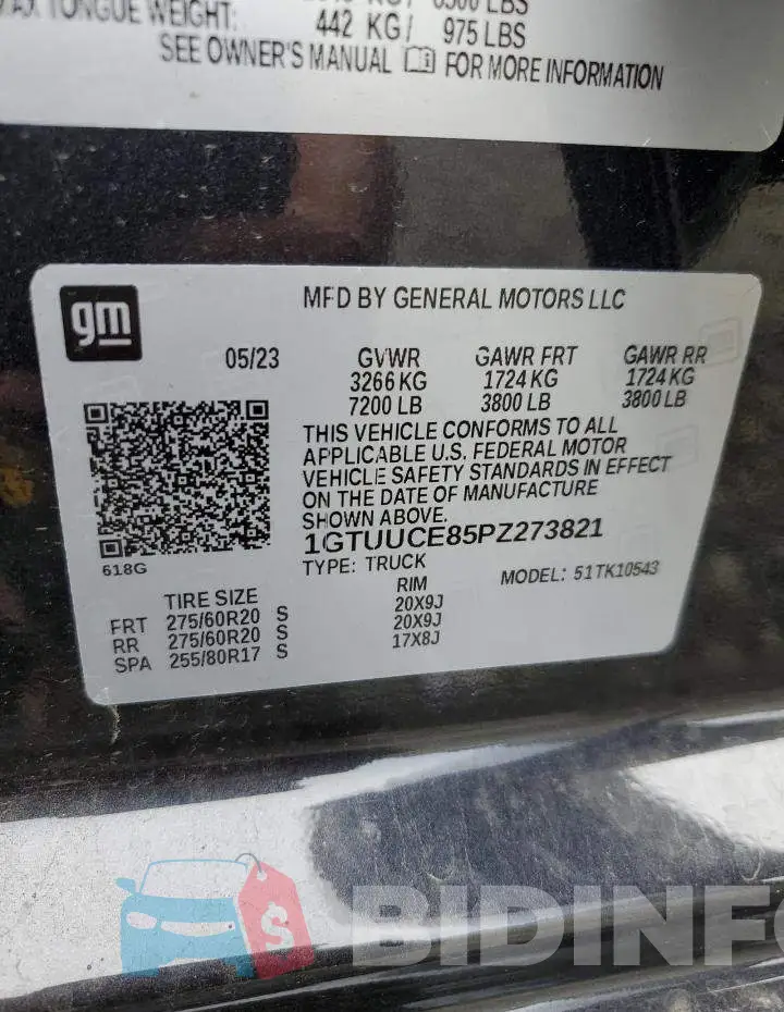 1GTUUCE85PZ273821 Photo# 12