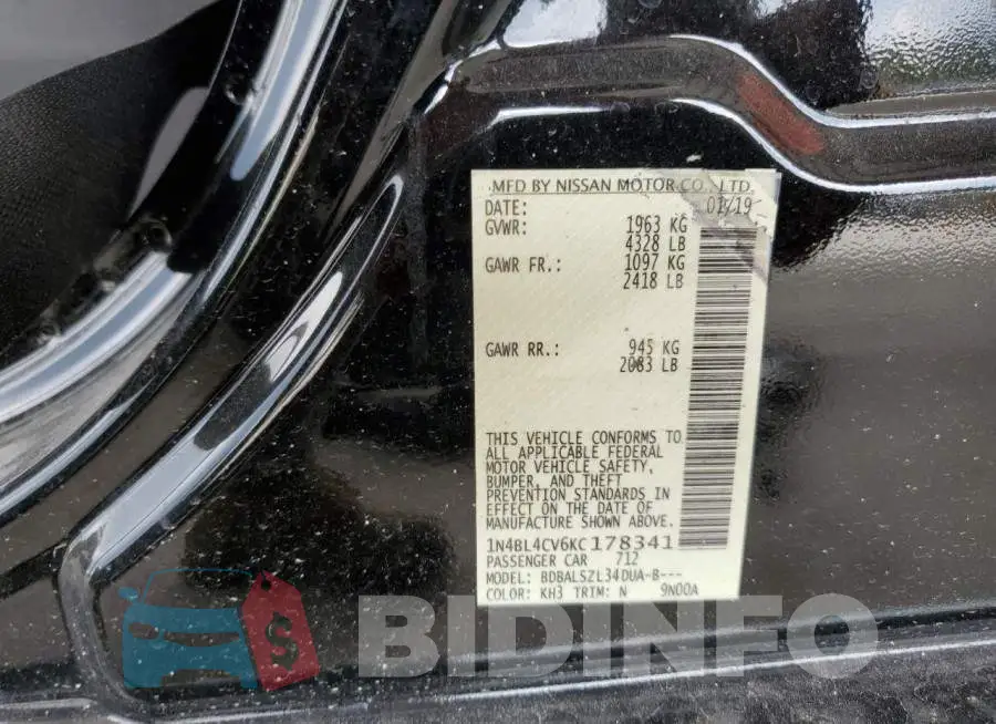 1N4BL4CV6KC178341 Photo# 13