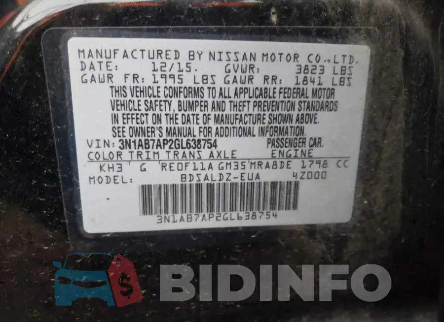3N1AB7AP2GL638754 Photo# 12