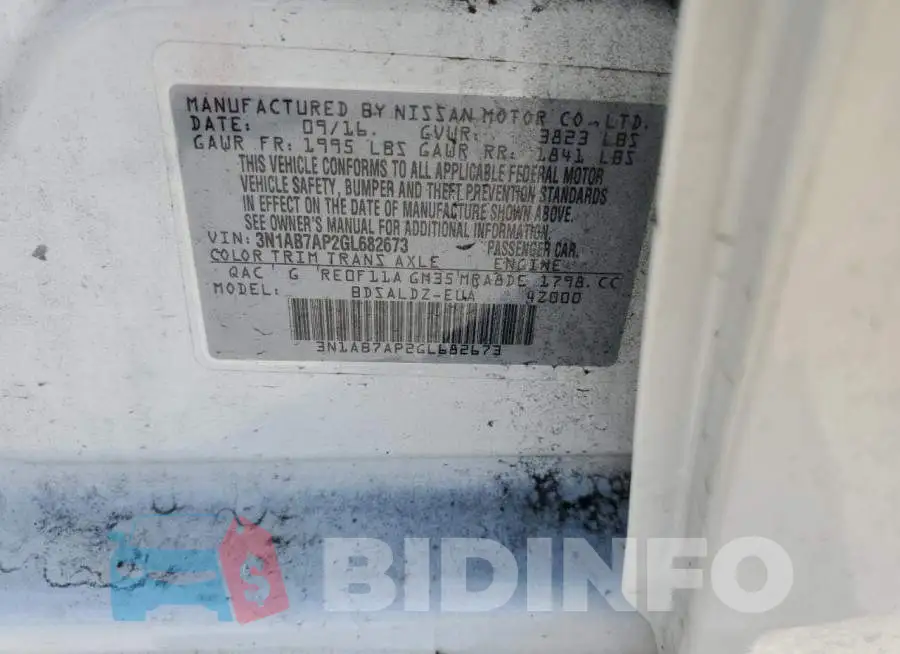 3N1AB7AP2GL682673 Photo# 12