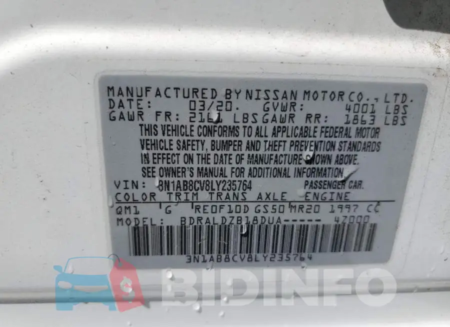 3N1AB8CV8LY235764 Photo# 12