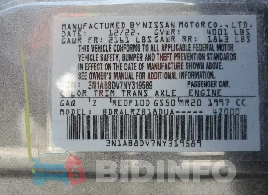 3N1AB8DV7NY319589 Photo# 12