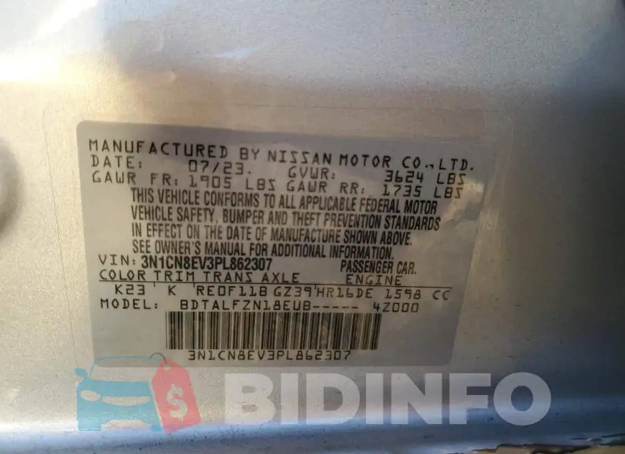 3N1CN8EV3PL862307 Photo# 12