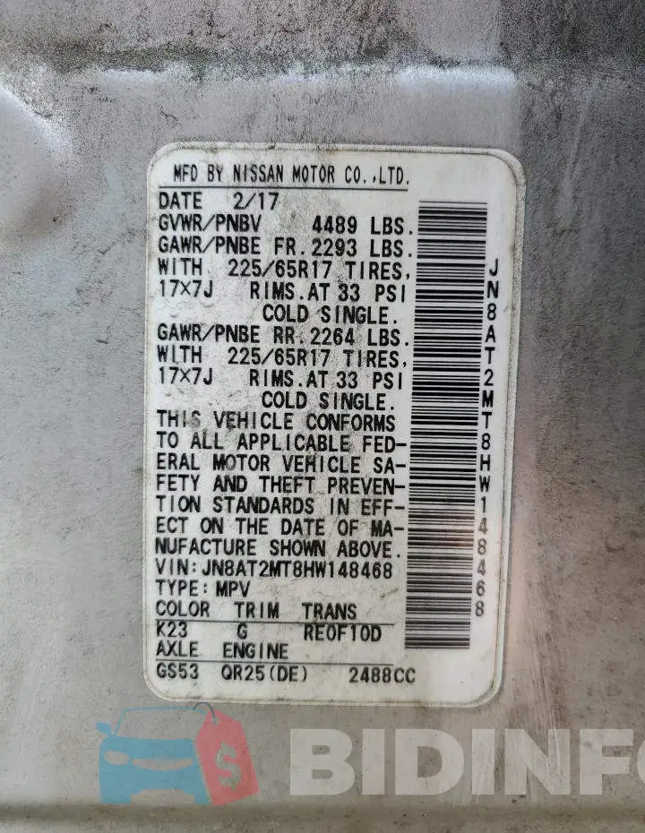 JN8AT2MT8HW148468 Photo# 14