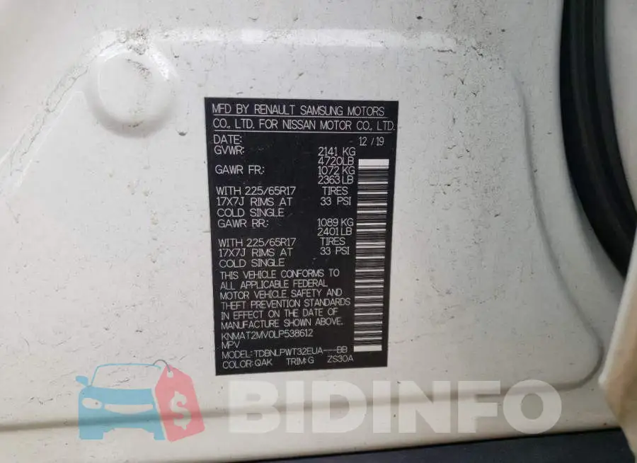 KNMAT2MV0LP538612 Photo# 13