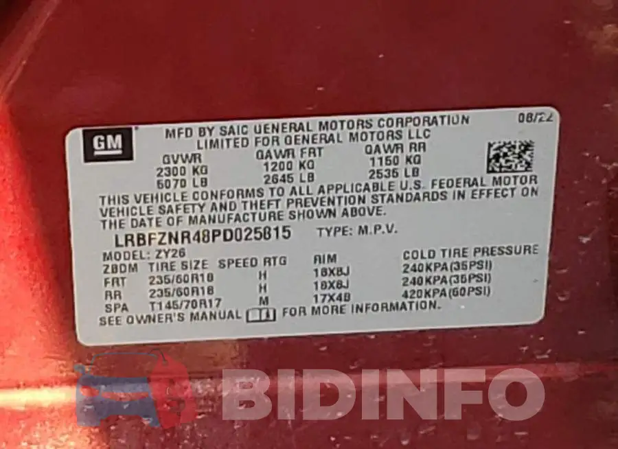 LRBFZNR48PD025815 Photo# 12