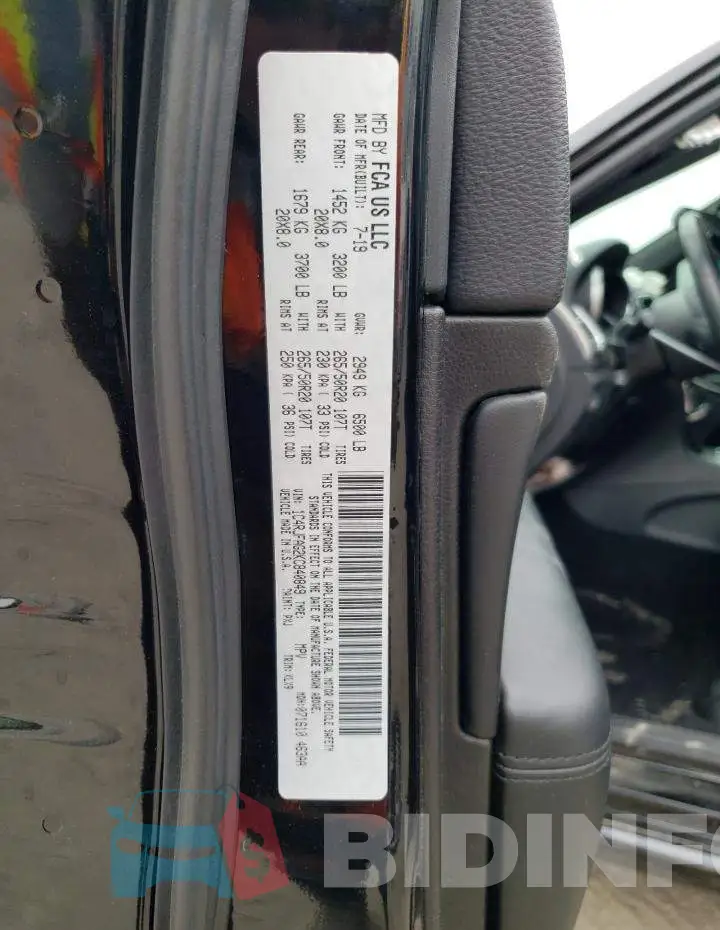 1C4RJFAG2KC840849 Photo# 12