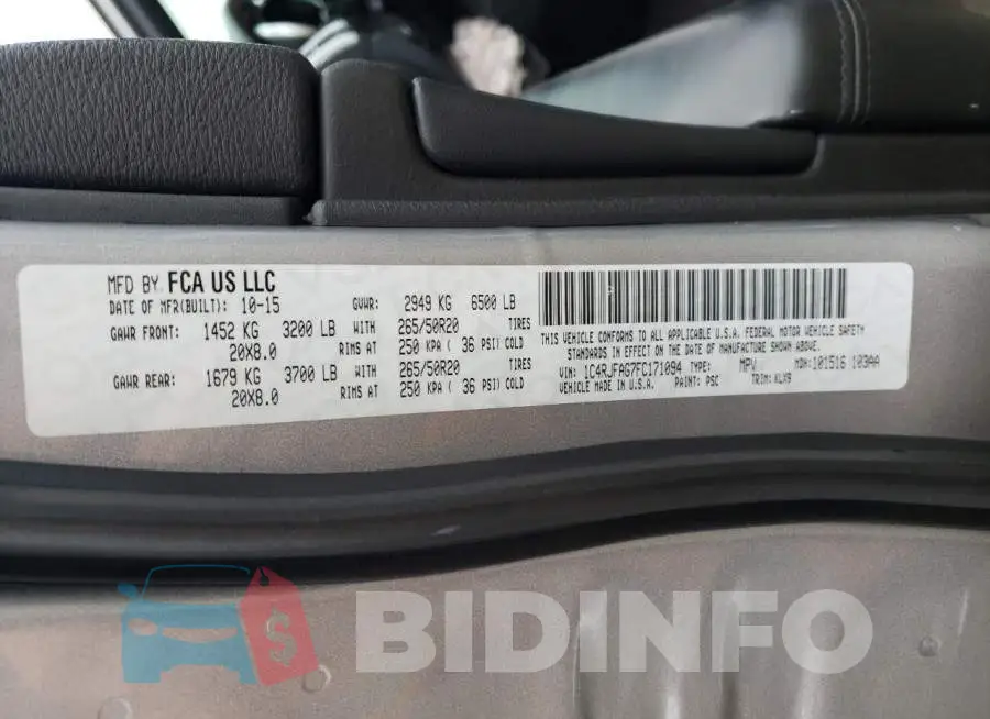 1C4RJFAG7FC171094 Photo# 12