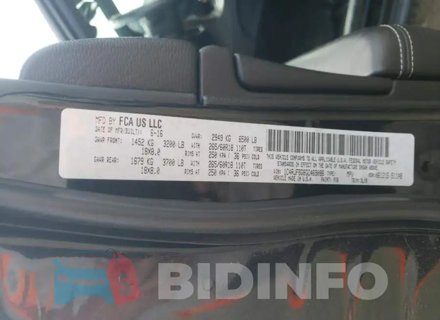 1C4RJFBG8GC469086 Photo# 13