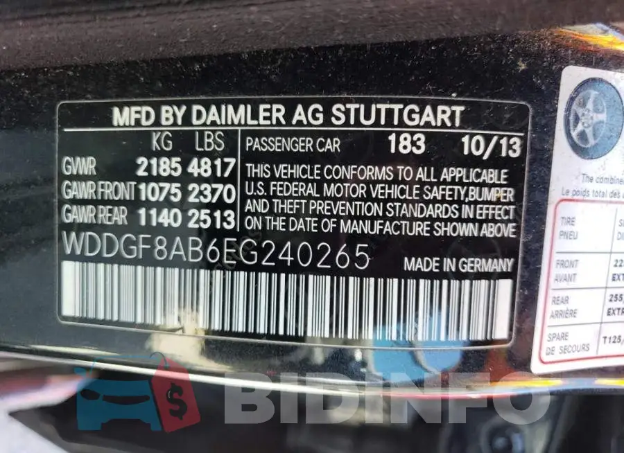 WDDGF8AB6EG240265 Photo# 12