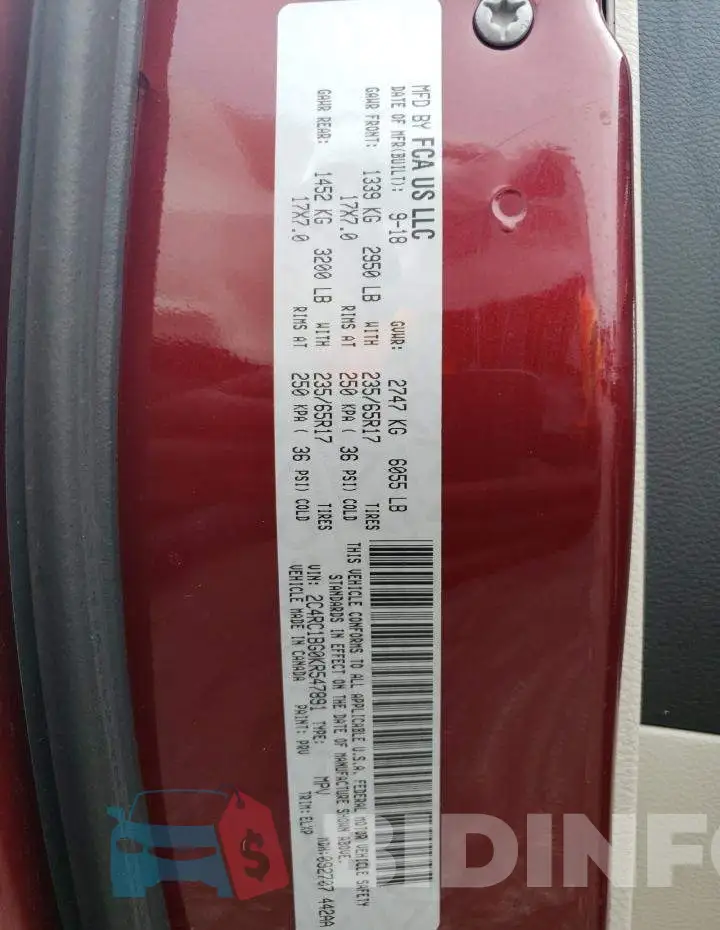 2C4RC1BG0KR547891 Photo# 13
